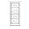 Hung Window
Diamond design decorative glass
Unit Dimension 28" x 61"
Leaded glass